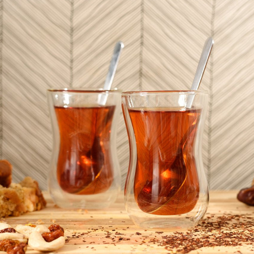 Blythe Double Wall Glass Tea Cups | 4.25oz.