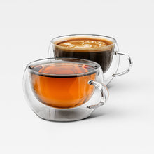 Load image into Gallery viewer, Coltrane Double Wall Glass Cappuccino Cups | 7oz.
