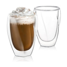 Load image into Gallery viewer, Neruda Double Wall Glass Latte Cups | 10oz.
